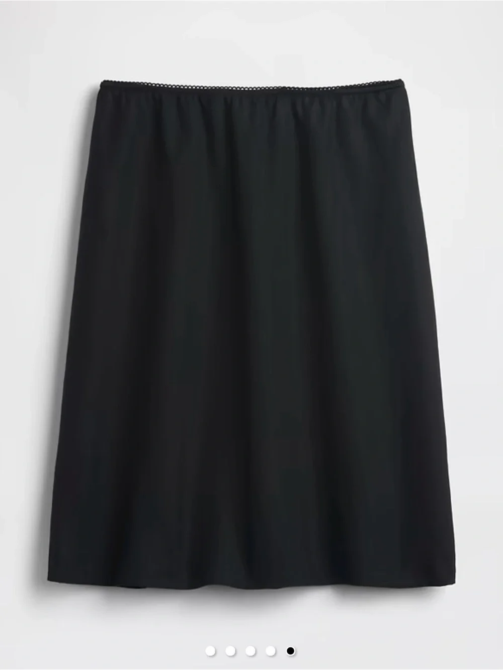 Gap Linen-Blend Bias-Cut Skirt in black size small - Picture 5 of 5